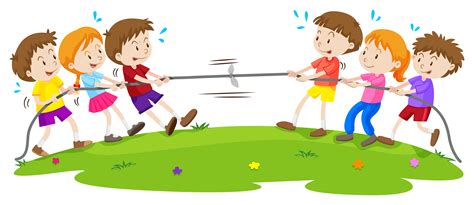 tug of war cartoon|tug of rope clip art.